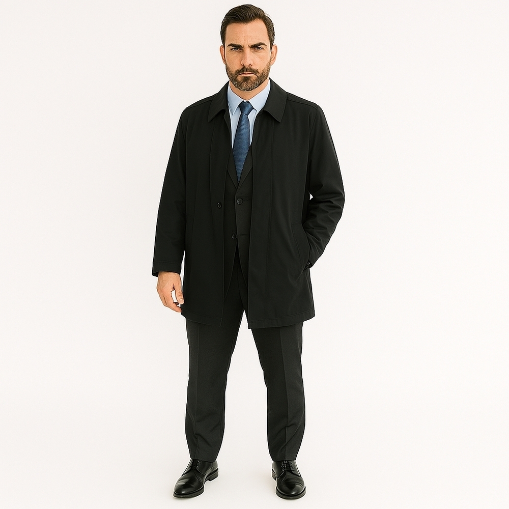 Talbots Wind & Water Resistant With Removable Liner Overcoat Men's Lrg